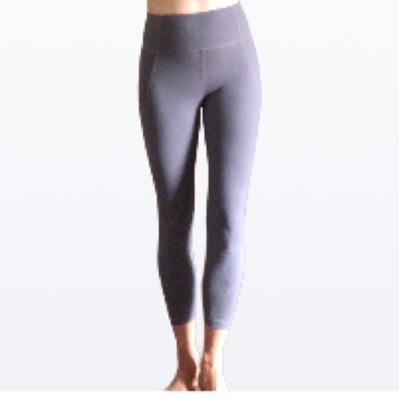 COPY - Athleta HI-RISE  Gray/Mauve size small super soft leggings - Picture 1 of 7